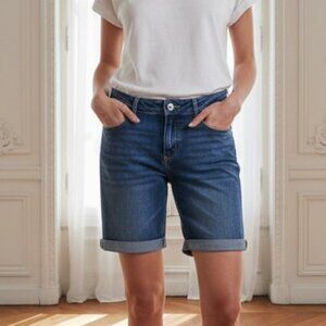 Loft Denim Bermuda Shorts NWT 4